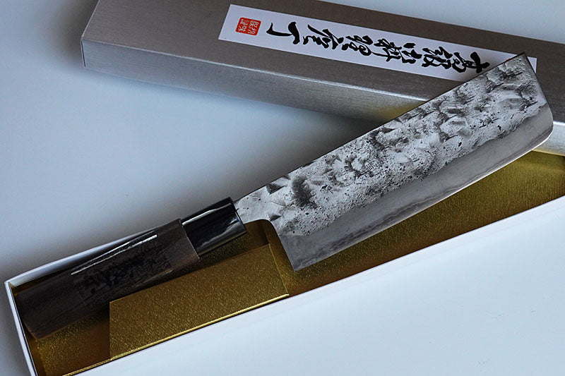 CK001 Cuchillo Japones Nakiri Amartillado Shirogami#1 Kawamura 16.5cm