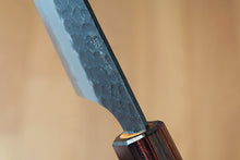 Charger l&#39;image dans la galerie, CA011 - Couteau Japonais Wa-Rocking Santoku noir Sakai Takayuki  - 16cm en acier au carbone Aogami S.