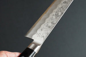 CH006 - Couteau Japonais Santoku Zenpou  - Lame de 18cm en acier Gingami3
