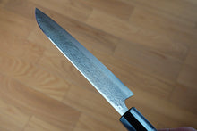 Charger l&#39;image dans la galerie, CK201 - Couteau Japonais Wa-Santoku damas 17 couches Echizen Kamo - Lame de 17cm en acier Vg10