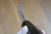 Charger l&#39;image dans la galerie, CK201 - Couteau Japonais Wa-Santoku damas 17 couches Echizen Kamo - Lame de 17cm en acier Vg10