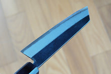 Charger l'image dans la galerie, CM005 - Couteau japonais Bunka noir Muneishi - Lame de 17cm en acier au carbone Aogami