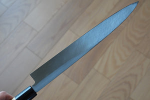 CM101 Couteau Japonais Yanagiba Zenpou pour droitier - Lame de 24cm en acier au carbone Shirogami