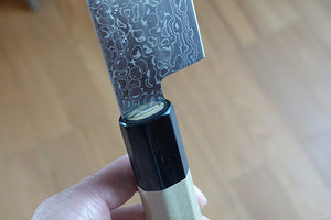 CM202 - Couteau Japonais Wa-Santoku damas 33 couches Misuzu - Lame de 18cm en acier AUS10