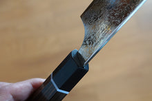Charger l&#39;image dans la galerie, CS106 - Couteau Japonais Kiritsuke Santoku damas 63 couches zuiun - Lame de 18cm en acier SPG2