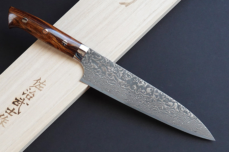 CS206 - Couteau Japonais Gyuto damas 33 couches Saji - Lame de 21cm en acier R2