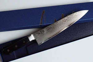 CY104 - Couteau japonais Gyuto Minamoto 21cm - Lame en acier VG10 Damassé 33 couches