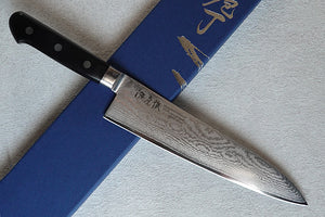 CY104 - Couteau japonais Gyuto Minamoto 21cm - Lame en acier VG10 Damassé 33 couches