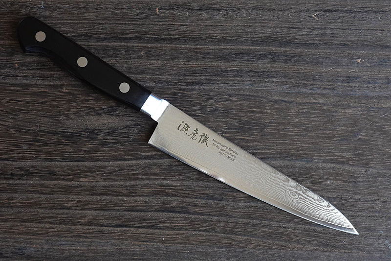 CY108 - Couteau Japonais Petty damas 33 couches Minamoto - Lame de 15cm en acier Vg10