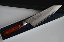 Charger l&#39;image dans la galerie, CA001 - Couteau Japonais Kiritsuke Santoku damas 33 couches Sakai Takayuki - Lame de 16cm en acier Vg10