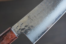 Charger l&#39;image dans la galerie, CA003 - Couteau Japonais Wa-Santoku damas 33 couches Sakai Takayuki - Lame de 17cm en acier Vg10