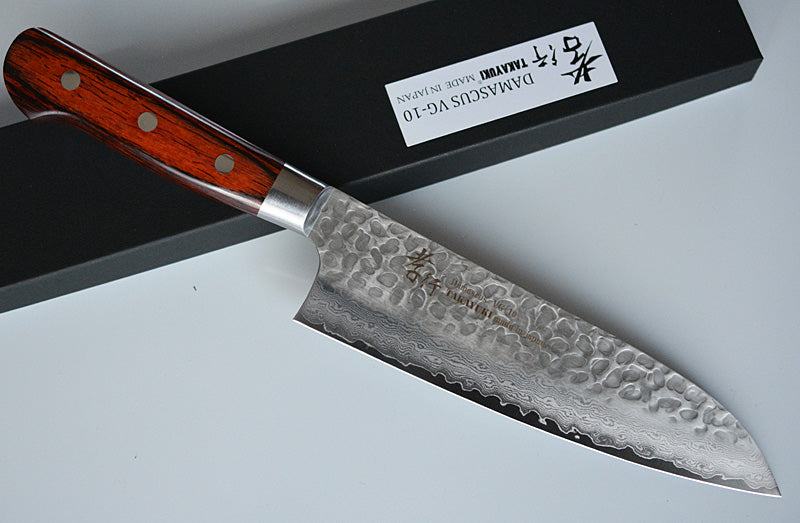 CA006 - Couteau Japonais Santoku damas 33 couches Sakai Takayuki - Lame de 18cm en acier Vg10