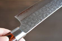 Charger l&#39;image dans la galerie, CA006 - Couteau Japonais Santoku damas 33 couches Sakai Takayuki - Lame de 18cm en acier Vg10