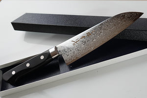 CA007 - Couteau Japonais Santoku damas 33 couches Sakai Takayuki - Lame de 17cm en acier AUS10