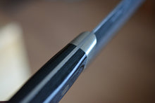 Charger l&#39;image dans la galerie, CH002 - Couteau Japonais Santoku Zenpou noir  - Lame de 18cm en acier au carbone Aogami Super