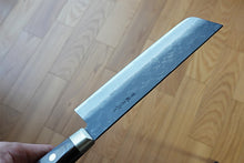 Charger l&#39;image dans la galerie, CH009 - Couteau Japonais Nakiri Zenpou noir  - Lame de 16.5cm en acier au carbone Aogami Super
