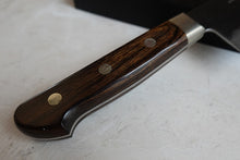 Charger l&#39;image dans la galerie, CH009 - Couteau Japonais Nakiri Zenpou noir  - Lame de 16.5cm en acier au carbone Aogami Super