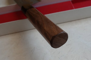 CH014 - Couteau Japonais Wa-Santoku Zenpou martelé  - Lame de 16.5cm en acier au carbone Aogami Supe