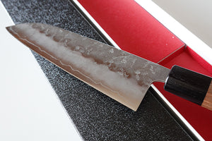 CH016 - Couteau Japonais Wa-Santoku Zenpou  - Lame de 16.5cm en acier Gingami3