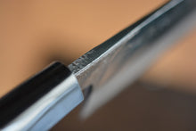 Charger l&#39;image dans la galerie, CK101 - Couteau japonais Santoku noir Tosa-kajiya - Lame de 16.5cm en acier au carbone Aogami