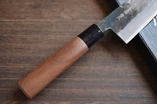 Charger l&#39;image dans la galerie, CK101 - Couteau japonais Santoku noir Tosa-kajiya - Lame de 16.5cm en acier au carbone Aogami
