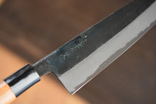 Charger l&#39;image dans la galerie, CK102 - Couteau japonais Gyuto noir Tosa-kajiya - Lame de 21cm en acier au carbone Aogami