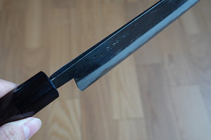 CK108 - Couteau japonais Gyuto noir Tosa-kajiya - Lame de 21cm en acier au carbone Aogami