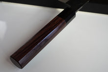 Charger l&#39;image dans la galerie, CK108 - Couteau japonais Gyuto noir Tosa-kajiya - Lame de 21cm en acier au carbone Aogami