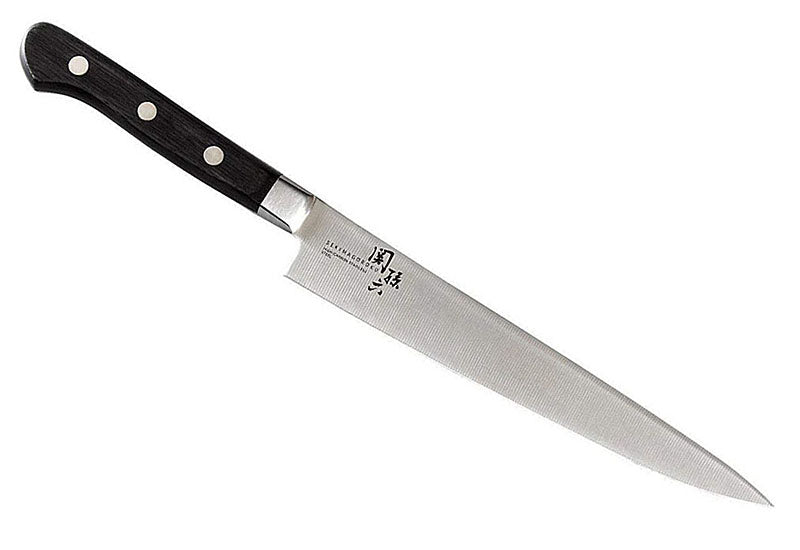 CS016 Couteau Japonais Slicer Sekimagoroku - Lame de 16.5cm en acier molybdène