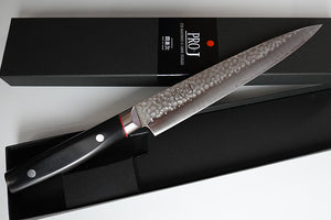 CS103 - Couteau Japonais Slicer Pro-J Saiun - Lame de 21cm en acier ZA-18