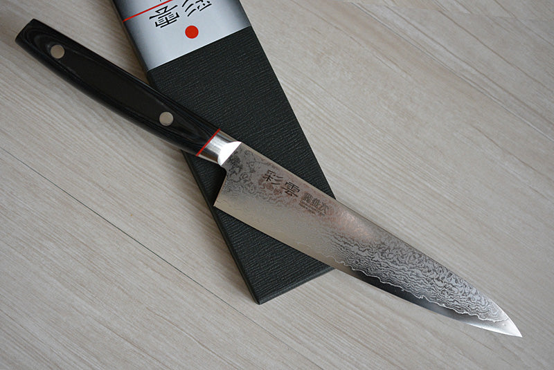 CS104 - Couteau Japonais Petit damas 33 couches Saiun - Lame de 15cm en acier Vg10