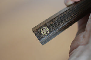 CS106 - Couteau Japonais Kiritsuke Santoku damas 63 couches zuiun - Lame de 18cm en acier SPG2