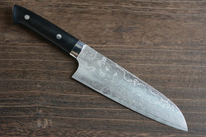 CS202 - Couteau Japonais Santoku damas 33 couches migaki Saji - Lame de 18cm en acier Vg10