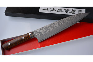 CS203 - Couteau Japonais Gyuto damas 33 couches Saji - Lame de 21cm en acier Vg10