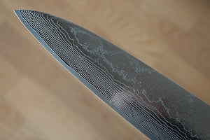 CS205 - Couteau Japonais Gyuto damas 33 couches migaki Saji - Lame de 21cm en acier Vg10
