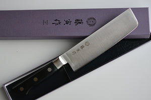 CT004 Couteau Japonais Nakiri Tojiro Fujitora - Lame de 16.5cm en acier Cobalt