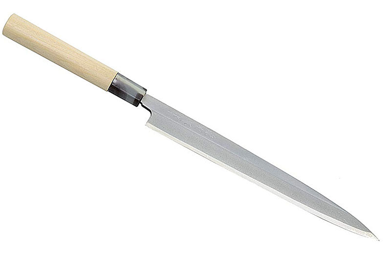 CT007 Couteau Japonais Yanagiba Tojiro pour droitier - Lame de 23cm en acier au carbone Shirogami