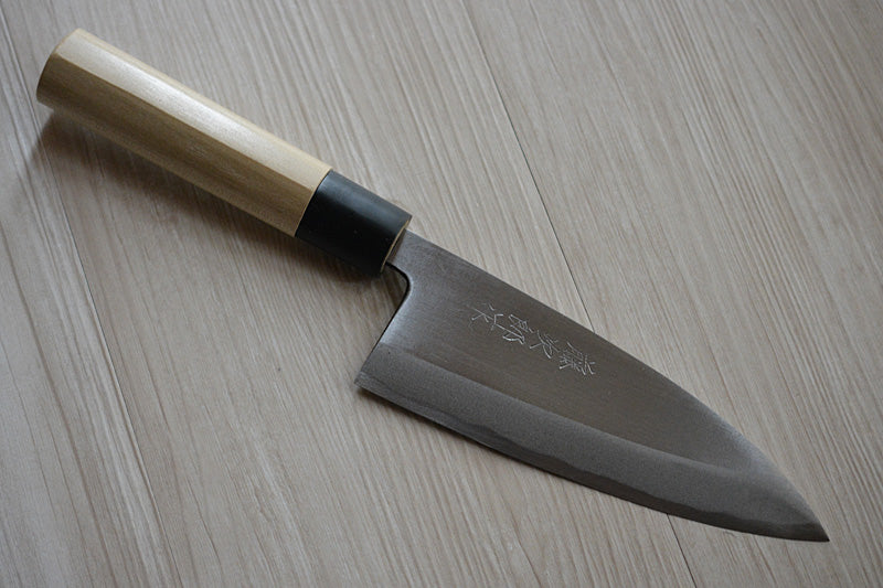 CT008 Couteau Japonais Deba pour droitier Tojiro - Lame de 15cm en acier au carbone Shirogami