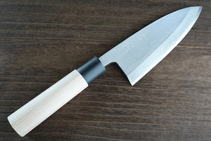 CT008 Couteau Japonais Deba pour droitier Tojiro - Lame de 15cm en acier au carbone Shirogami