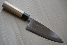 Charger l&#39;image dans la galerie, CT009 Couteau Japonais Deba pour droitier Tojiro - Lame de 18.5cm en acier au carbone Shirogami