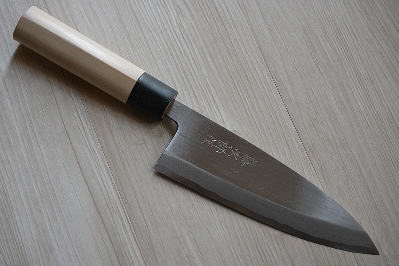 CT009 Couteau Japonais Deba pour droitier Tojiro - Lame de 18.5cm en acier au carbone Shirogami