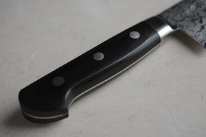 CY201 - Couteau Japonais Santoku SP damas 17 couches Zen-Pou - Lame de 17cm en acier Vg10