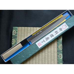 CY205 - Couteau Japonais Yanagiba Pour droitier Zen pou - Lame de 24cm en acier au carbone Shirogami