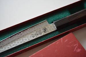 CY209 - Couteau Japonais Wa-Petit damas 33 couches martellé Zen-Pou - Lame de 15.5cm en acier suédois