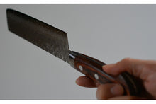 Charger l&#39;image dans la galerie, CY211 - Couteau Japonais Usuba damas 17 couches martellé Zen-Pou- Lame de 16.5cm en acier Vg10