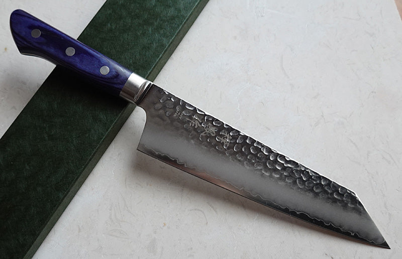 CY215- Couteau Japonais Kiritsuke Santoku martellé Zen-Pou - Lame de 19cm en acier AUS10