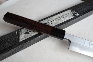 CY217 Couteau Japonais Yanagiba Zenpou pour droitier - Lame de 23cm en acier au carbone Shirogami2