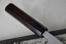 Charger l&#39;image dans la galerie, CY218 Couteau Japonais Deba Zenpou pour droitier - Lame de 15cm en acier au carbone Shirogami2