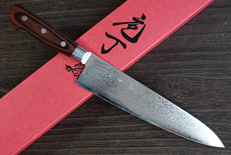 CS207 - Couteau Japonais Santoku damas 33 couches Saji - Lame de 17.5cm en  acier Vg10