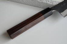 Charger l&#39;image dans la galerie, CY303 Couteau Japonais Gyuto Yamamoto noir  - Lame de 18cm en acier au carbone Aogami Super